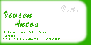 vivien antos business card